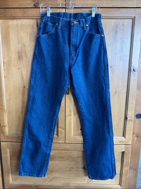 Wrangler Dark Blue Straight-Leg Jeans